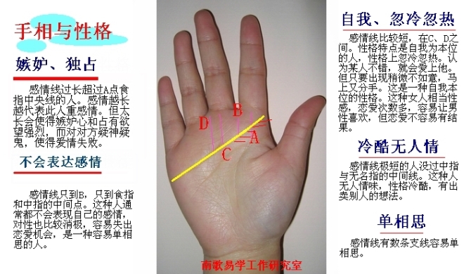 手相图诊断健康